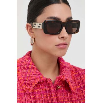 Versace ochelari de soare femei, culoarea maro