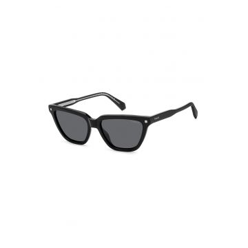 Ochelari de soare cat-eye cu lentile polarizate - Negru