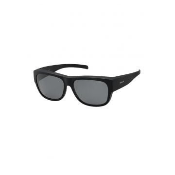 Ochelari de soare ovali unisex polarizati - Negru