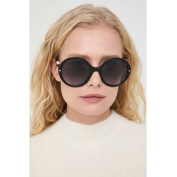 Carolina Herrera ochelari de soare femei, culoarea negru