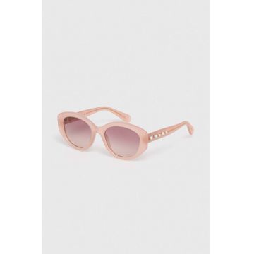 Swarovski ochelari de soare 5679541 DEXTERA ORGANIC culoarea roz