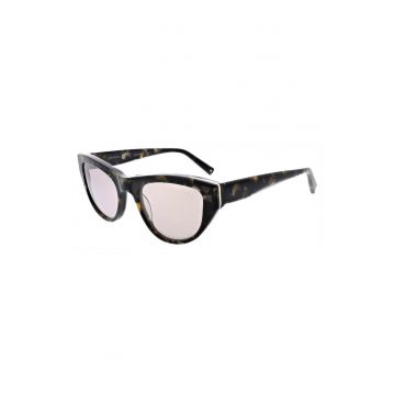 Ochelari de soare cat-eye cu rama groasa