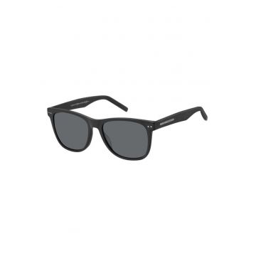 Ochelari de soare unisex cu lentile uni - Negru - 50-22-145