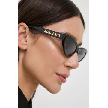 Burberry ochelari de soare femei, culoarea negru