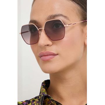 Carolina Herrera ochelari de soare femei, culoarea maro