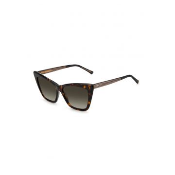 Ochelari de soare cat-eye cu detaliu logo Lucine