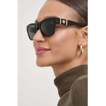 Versace ochelari de soare femei, culoarea gri