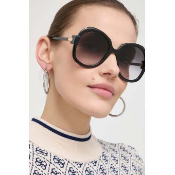 Gucci ochelari de soare femei, culoarea negru