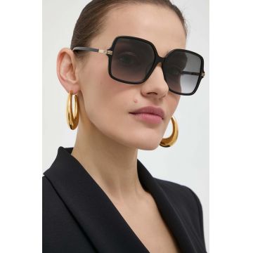 Gucci ochelari de soare femei, culoarea negru