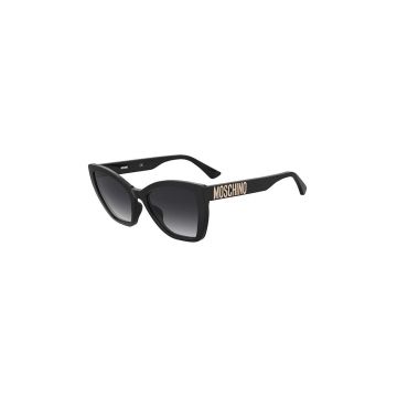 Moschino ochelari de soare femei, culoarea negru