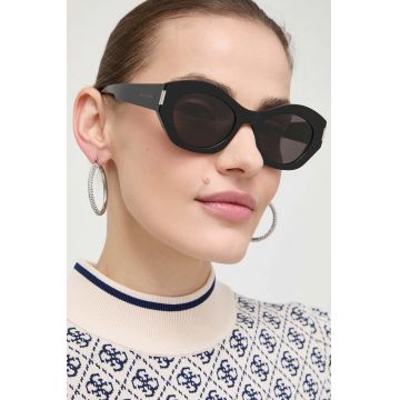 Saint Laurent ochelari de soare femei, culoarea negru