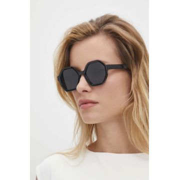 Answear Lab ochelari de soare Z POLARYZACJĄ femei, culoarea negru