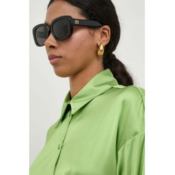 Balenciaga ochelari de soare femei, culoarea negru