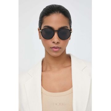 BOSS ochelari de soare femei, culoarea negru