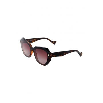 Ochelari de soare cat-eye cu aspect tortoise Sulina