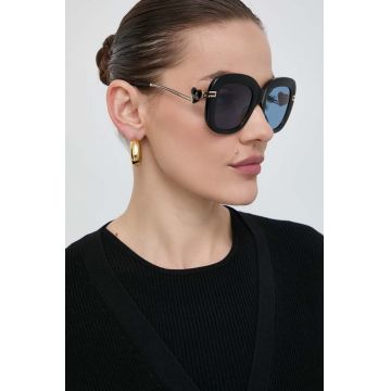 Vivienne Westwood ochelari de soare femei, culoarea negru