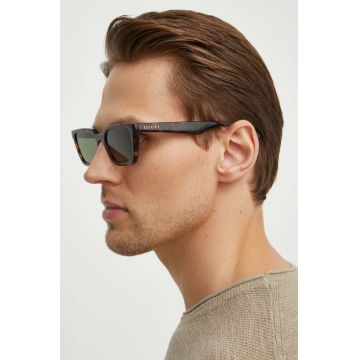 Gucci ochelari de soare barbati, culoarea maro