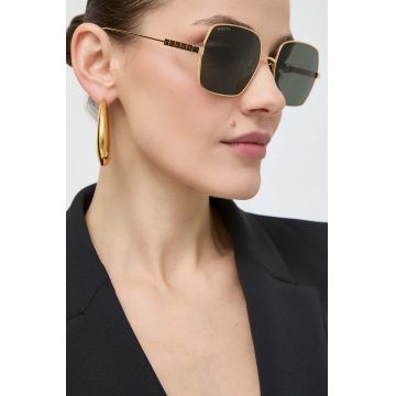 Gucci ochelari de soare femei, culoarea auriu Gucci ochelari de soare femei, culoarea auriu