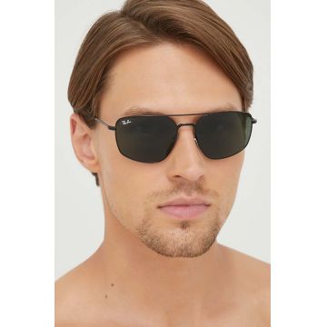 Ray-Ban ochelari de soare barbati, culoarea negru