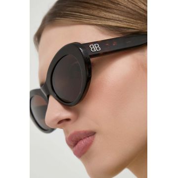 Balenciaga ochelari de soare femei, culoarea maro