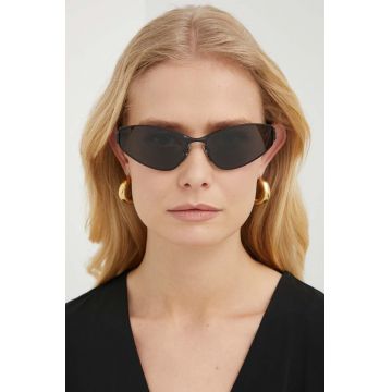 Balenciaga ochelari de soare femei, culoarea negru, BB0335S