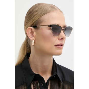 Furla ochelari de soare femei, culoarea negru, SFU717_600301