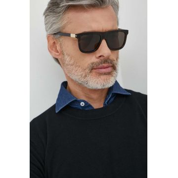 Gucci ochelari de soare barbati, culoarea negru, GG1502S
