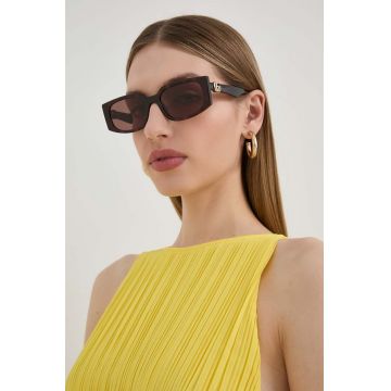 Gucci ochelari de soare femei, culoarea maro Gucci ochelari de soare femei, culoarea maro