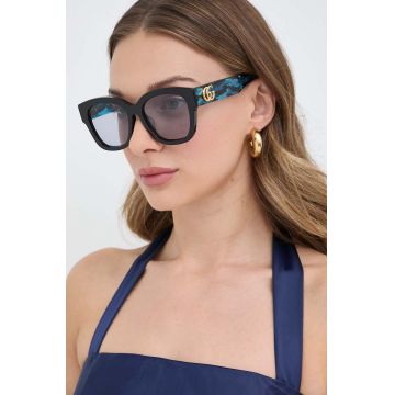 Gucci ochelari de soare femei, culoarea negru