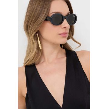 Gucci ochelari de soare femei, culoarea negru