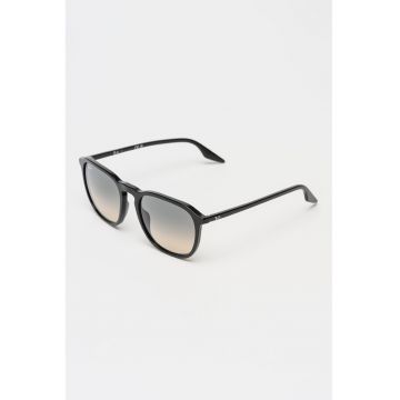Ochelari de soare patrati unisex cu lentile in degrade - Negru