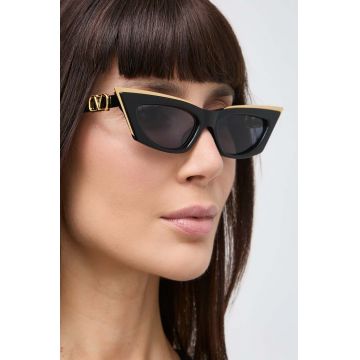 Valentino ochelari de soare V - GOLDCUT - I femei, culoarea negru, VLS-113A