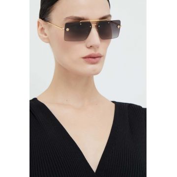 Versace ochelari de soare femei, culoarea auriu