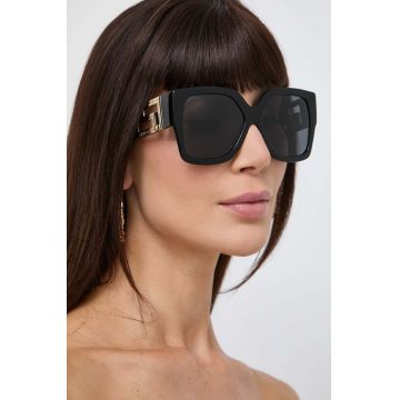 Versace ochelari de soare femei, culoarea negru