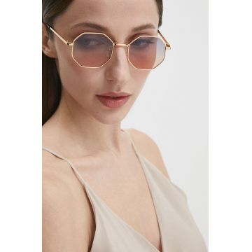 Answear Lab ochelari de soare femei, culoarea portocaliu