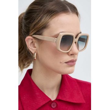 Furla ochelari de soare femei, culoarea bej, SFU709_5406K6