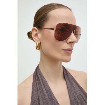Gucci ochelari de soare femei, culoarea rosu, GG1436S