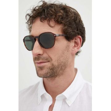 Persol ochelari de soare barbati, culoarea maro, 0PO3343S