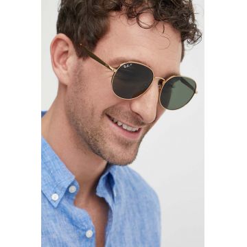 Ray-Ban ochelari de soare culoarea auriu, 0RB3727D