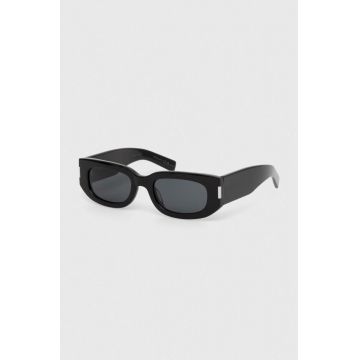 Saint Laurent ochelari de soare culoarea negru, SL 697