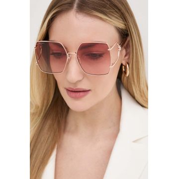 Gucci ochelari de soare femei, culoarea galben, GG1564SA