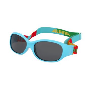 Ochelari de soare Alpina Sports Flexxy Kids Cyan Puzzle
