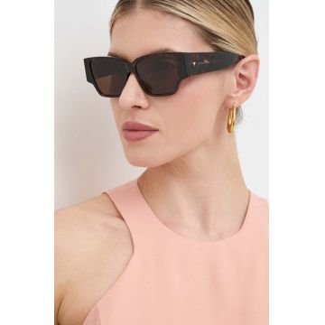 Bottega Veneta ochelari de soare femei, culoarea maro, BV1285S