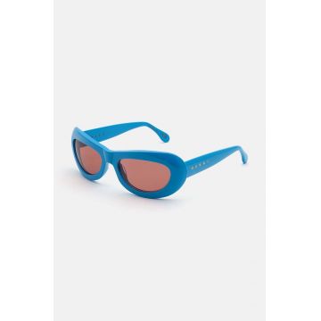 Marni ochelari de soare Field Of Rushes Blue EYMRN00067.002.EZ5