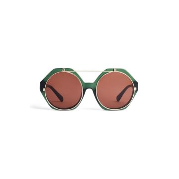 Mini Rodini ochelari de soare copii culoarea verde