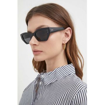 Ray-Ban ochelari de soare femei, culoarea negru