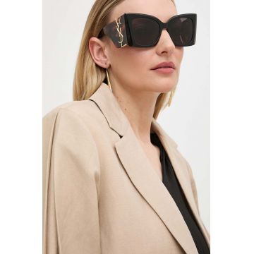 Saint Laurent ochelari de soare femei, culoarea negru Saint Laurent ochelari de soare femei, culoarea negru