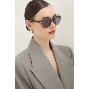 Tom Ford ochelari de soare femei, culoarea gri, FT1088_5520C