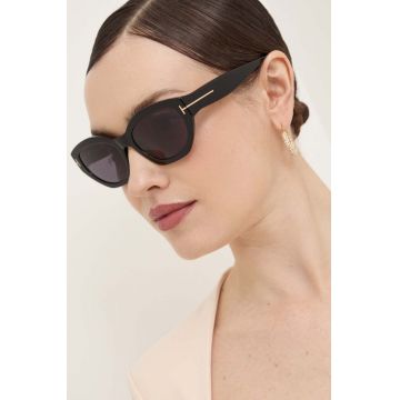 Tom Ford ochelari de soare femei, culoarea negru, FT1086_5501A