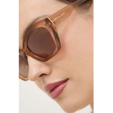 Michael Kors ochelari de soare BEL AIR femei, culoarea maro, 0MK2209U